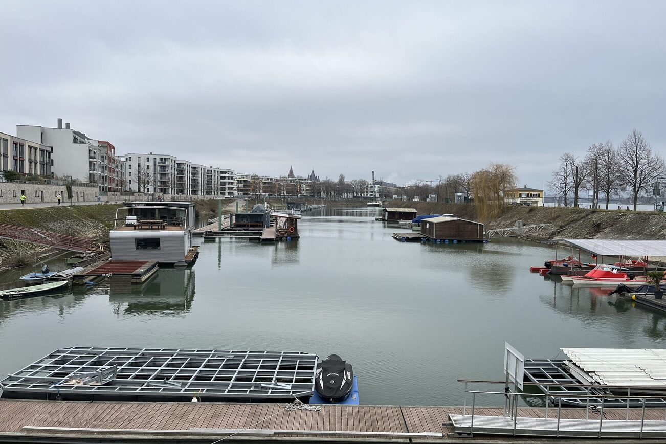 Der geräumte Winterhafen Anfang Januar 2024