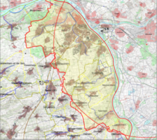 Karte von Kreisverwaltung Mainz-Bingen vom 17.06.2024_Schutzradius Afrikanische Schweinepest