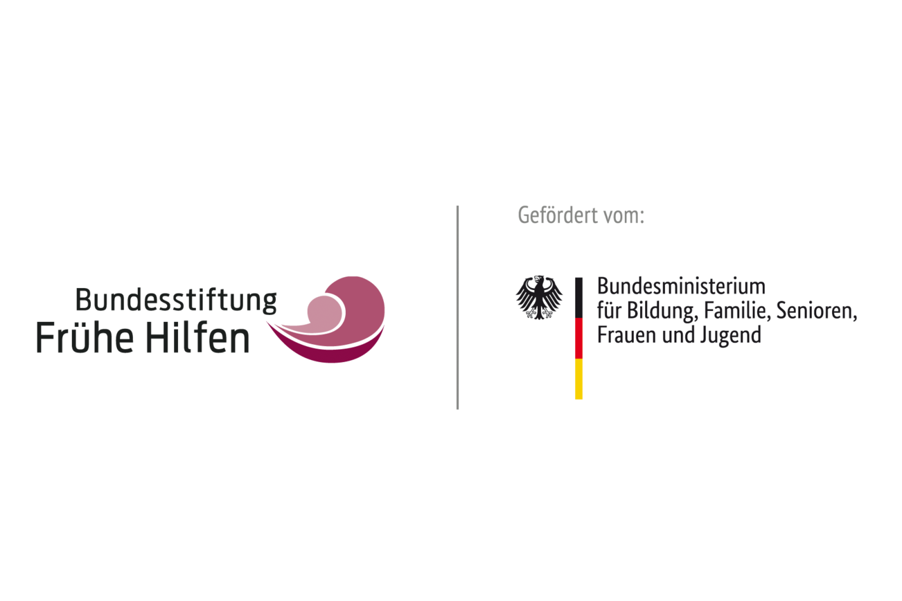 Logo Bundesstiftung Frühe Hilfen, gefördert vom BMBFSFJ