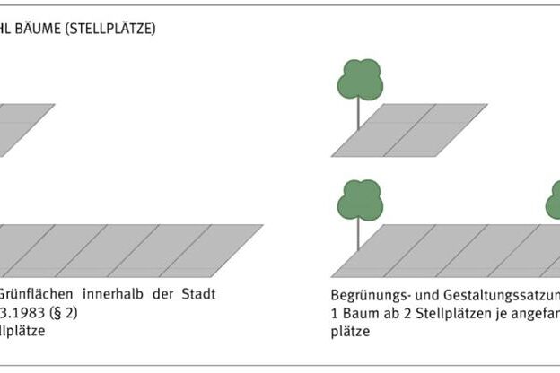 Systemische Darstellung Parkplätze