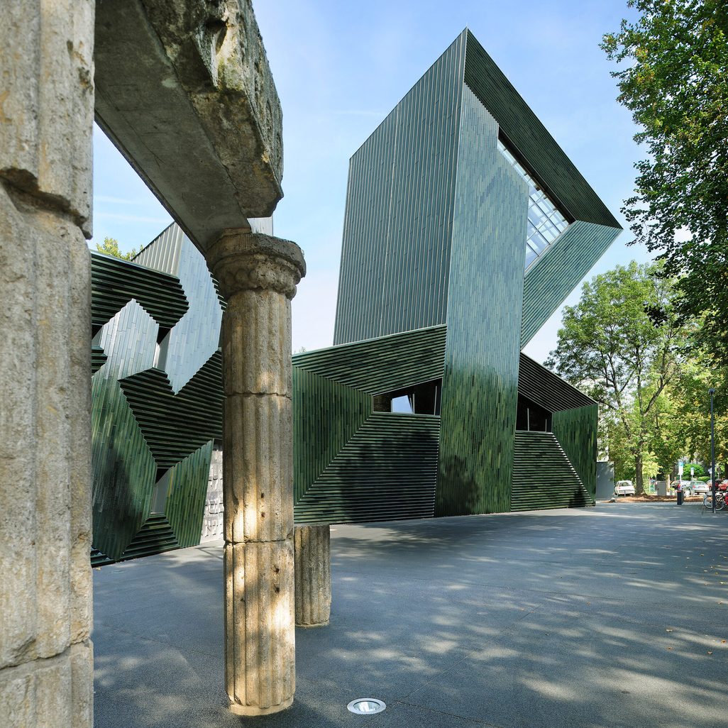 Vue extérieure de la nouvelle synagogue de Mayence