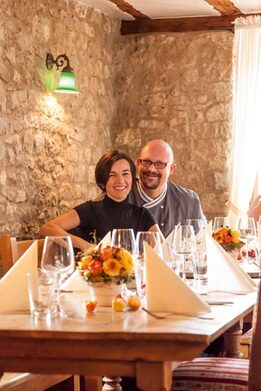 Lucas und Marijana Christgen betreiben erfolgreich die Zornheimer Weinstuben.